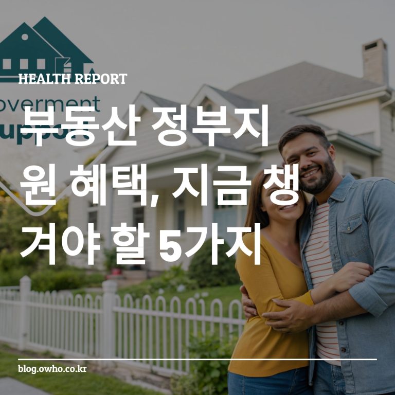 정부 지원으로 주택 구매하는 신혼부부