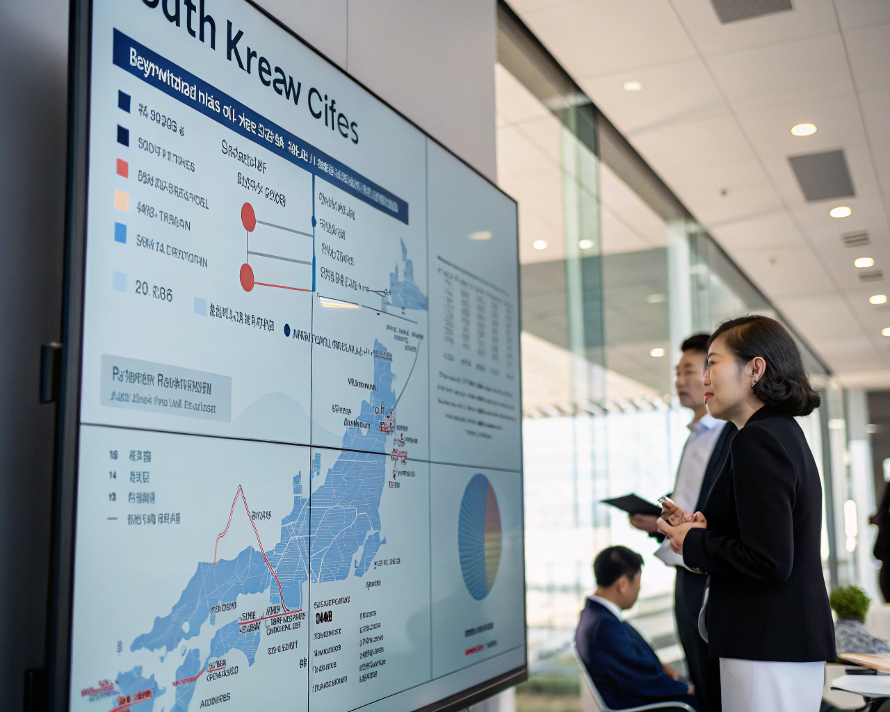 한국 주요 신도시의 개발 계획과 성장 동향을 보여주는 차트